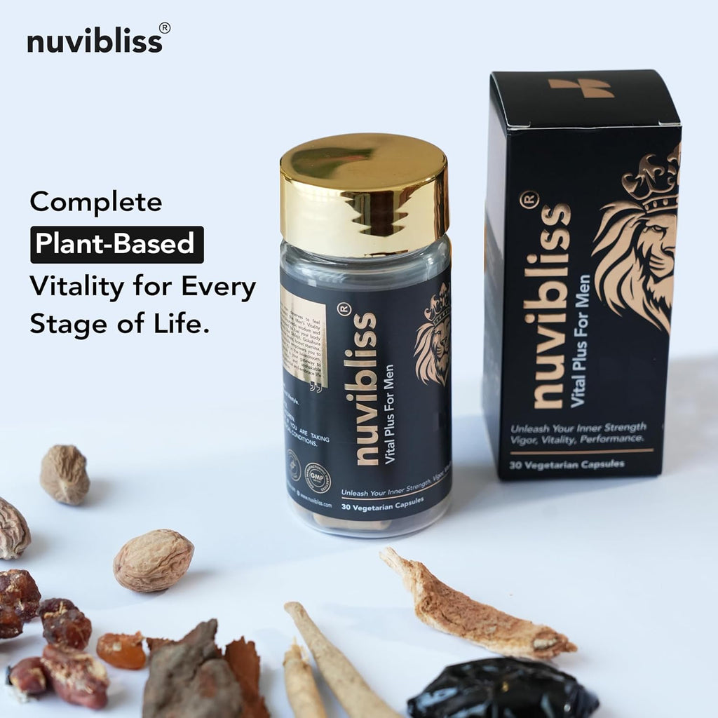 Vital Plus For Men | Ayurvedic Herbal Supplement with Traditional Ingredients | Daily Support for Energy & Wellness | 30 Vegetarian Capsules